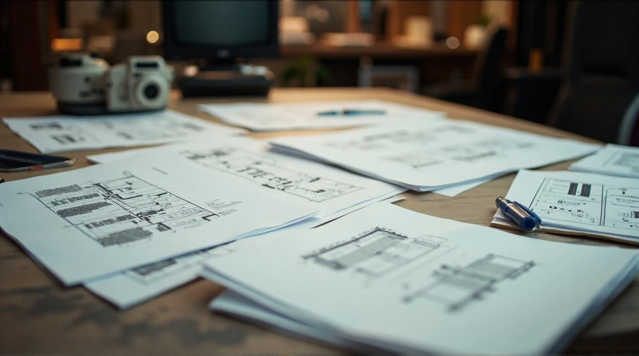 Documentation technique avec plans AutoCAD, schémas de câblage et rapports de test.